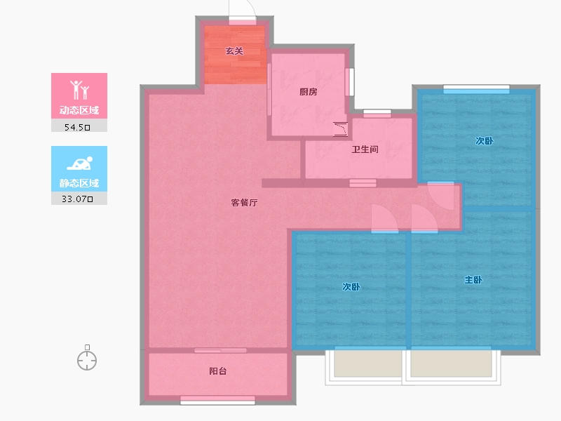 山东省-青岛市-中建尚锦苑-78.40-户型库-动静分区