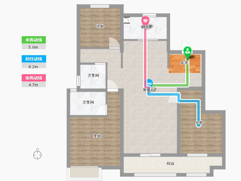 山东省-青岛市-中建尚锦苑-103.20-户型库-动静线