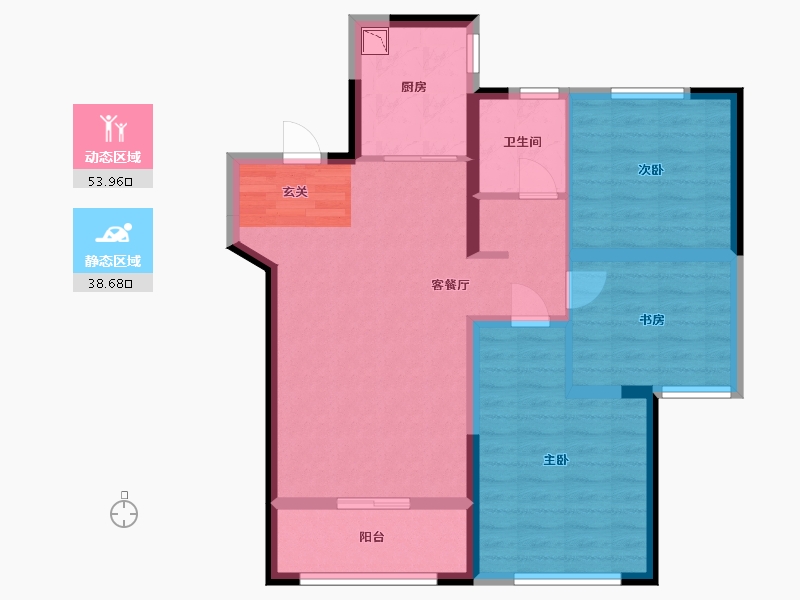 山东省-青岛市-千业新城-82.40-户型库-动静分区