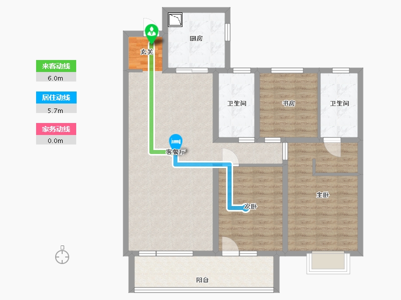 山东省-青岛市-海尔产城创东方学府-101.60-户型库-动静线