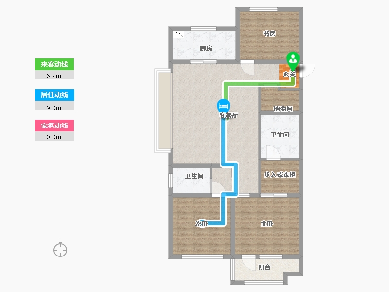 山东省-青岛市-海尔产城创东方学府-102.40-户型库-动静线