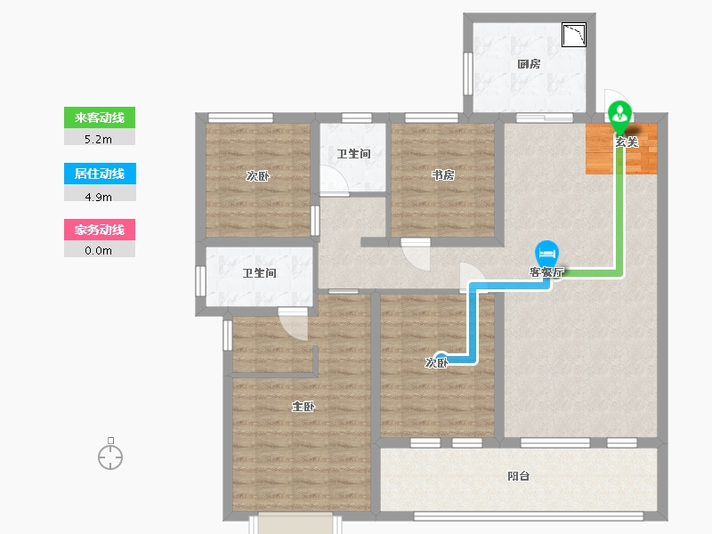 山东省-青岛市-海尔产城创东方学府-117.61-户型库-动静线