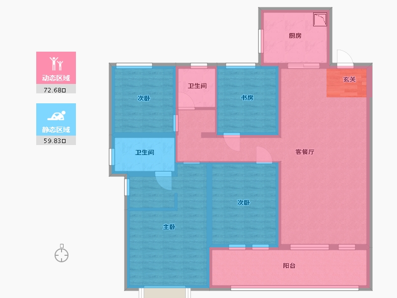 山东省-青岛市-海尔产城创东方学府-117.61-户型库-动静分区