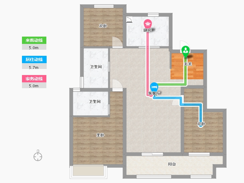 山东省-青岛市-中建尚锦苑-103.20-户型库-动静线