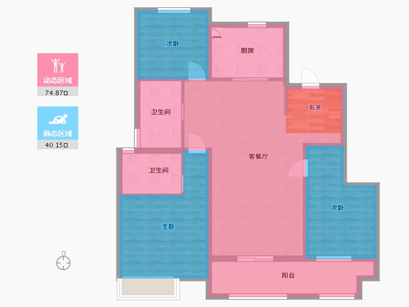 山东省-青岛市-中建尚锦苑-103.20-户型库-动静分区