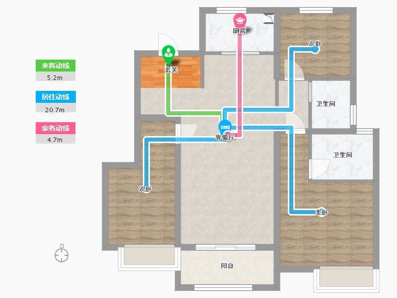 山东省-青岛市-中建尚锦苑-92.00-户型库-动静线