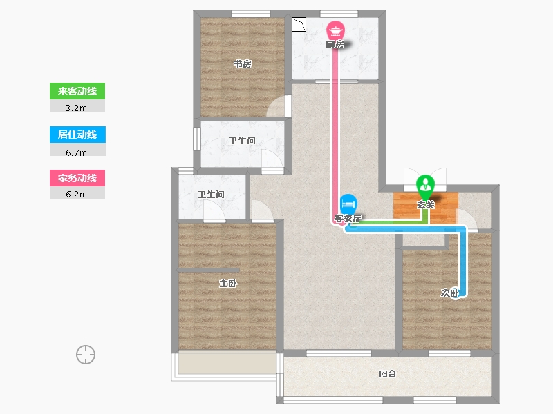 山东省-济南市-万和府-104.01-户型库-动静线