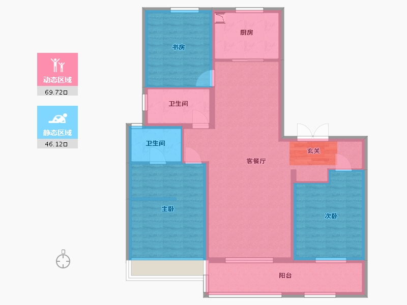 山东省-济南市-万和府-104.01-户型库-动静分区