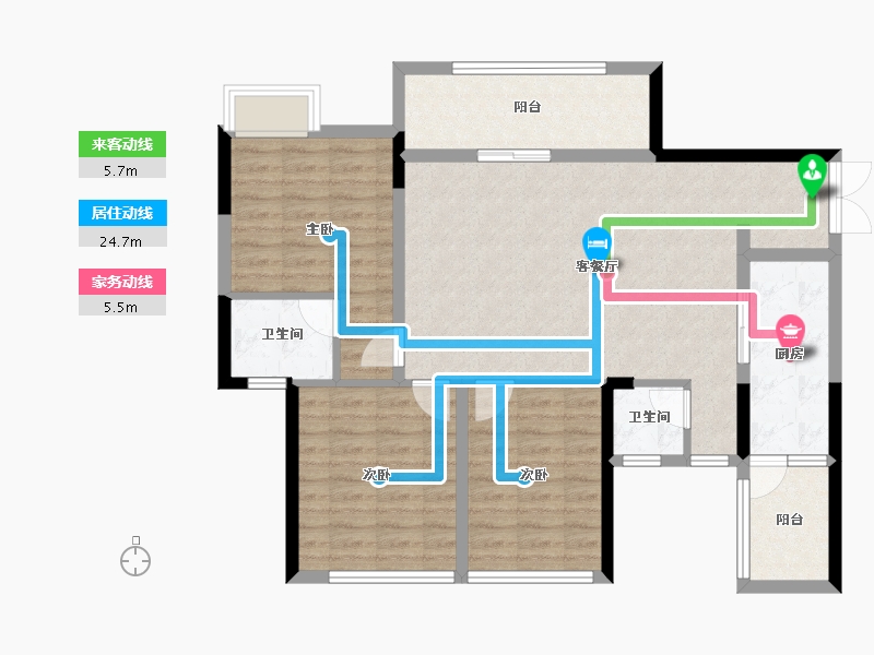 四川省-眉山市-北城时代-97.48-户型库-动静线