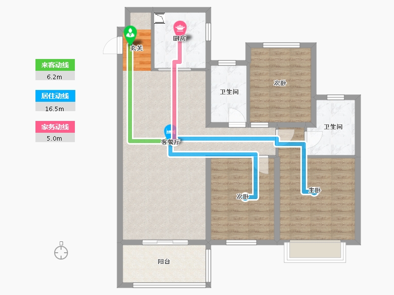 山东省-济南市-雅居乐锦城-100.00-户型库-动静线