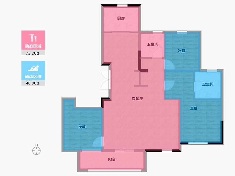 上海-上海市-大华锦绣四季-108.00-户型库-动静分区