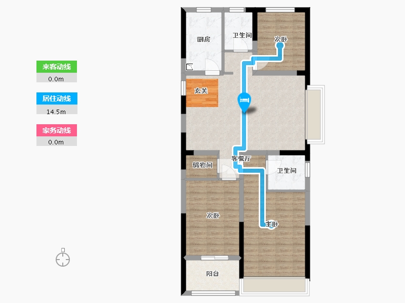 河南省-安阳市-锦瑞一品-94.40-户型库-动静线