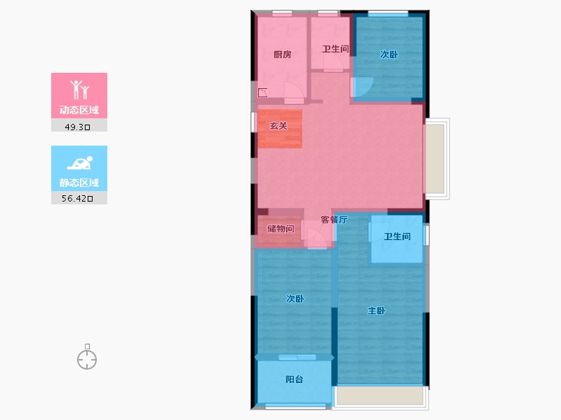 河南省-安阳市-锦瑞一品-94.40-户型库-动静分区