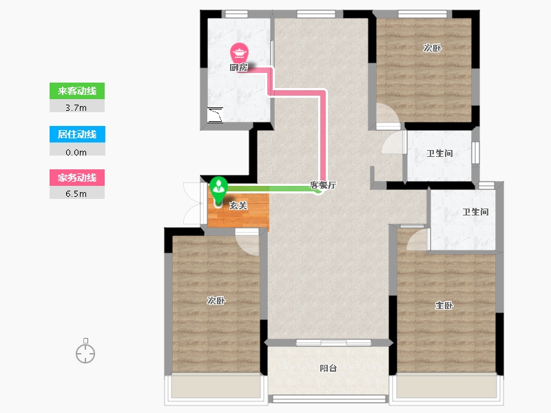 河南省-安阳市-锦瑞一品-104.00-户型库-动静线