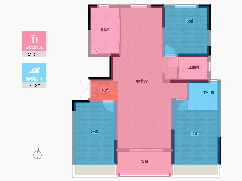 河南省-安阳市-锦瑞一品-104.00-户型库-动静分区