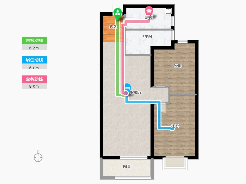 山西省-太原市-太原绿地新里城-76.00-户型库-动静线