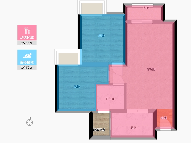 贵州省-遵义市-盛世严家湾-41.60-户型库-动静分区