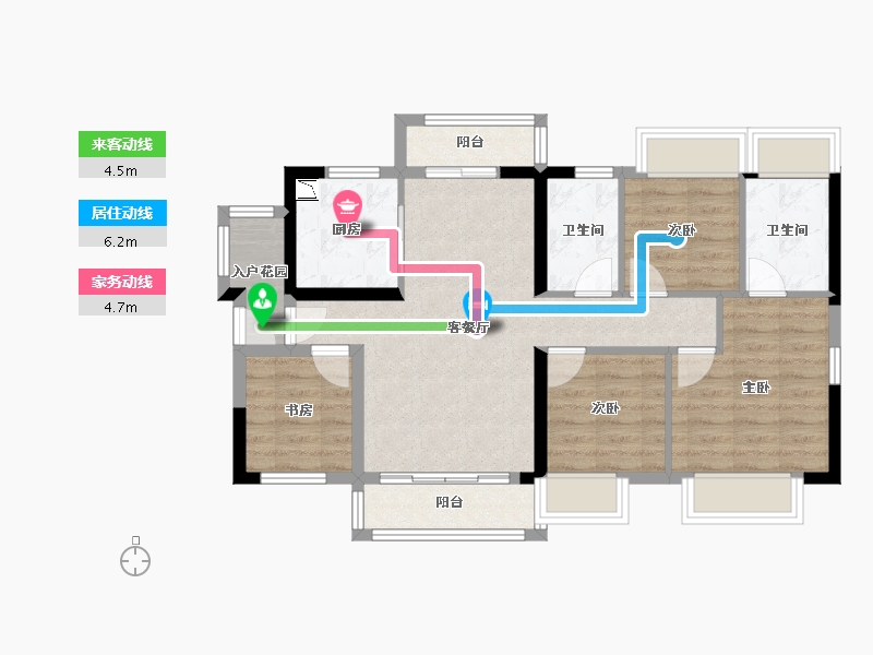 广东省-清远市-融创春风岭南-79.06-户型库-动静线