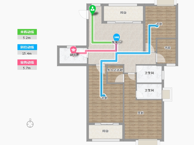 福建省-厦门市-欣盛丰森林海-113.01-户型库-动静线