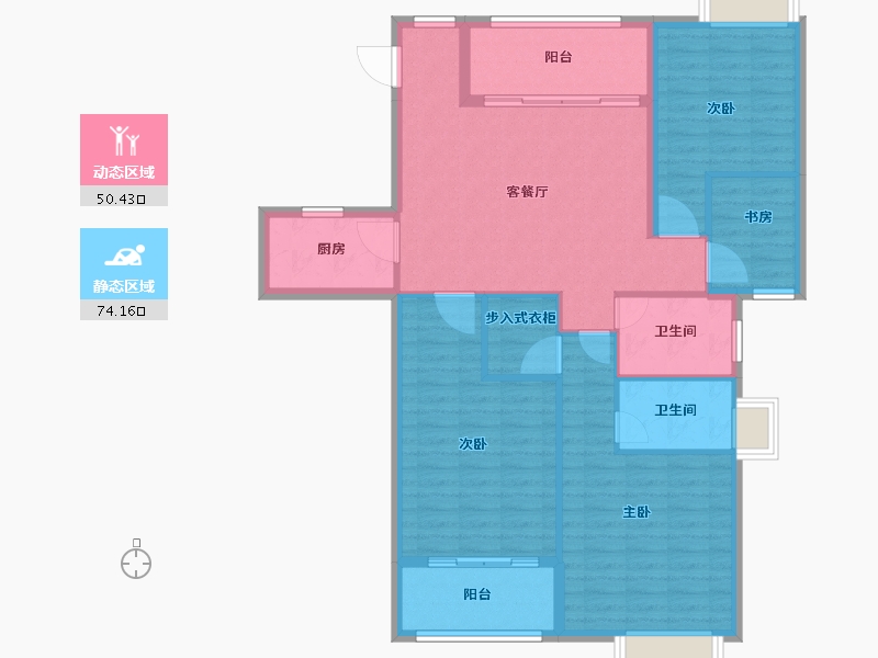 福建省-厦门市-欣盛丰森林海-113.01-户型库-动静分区