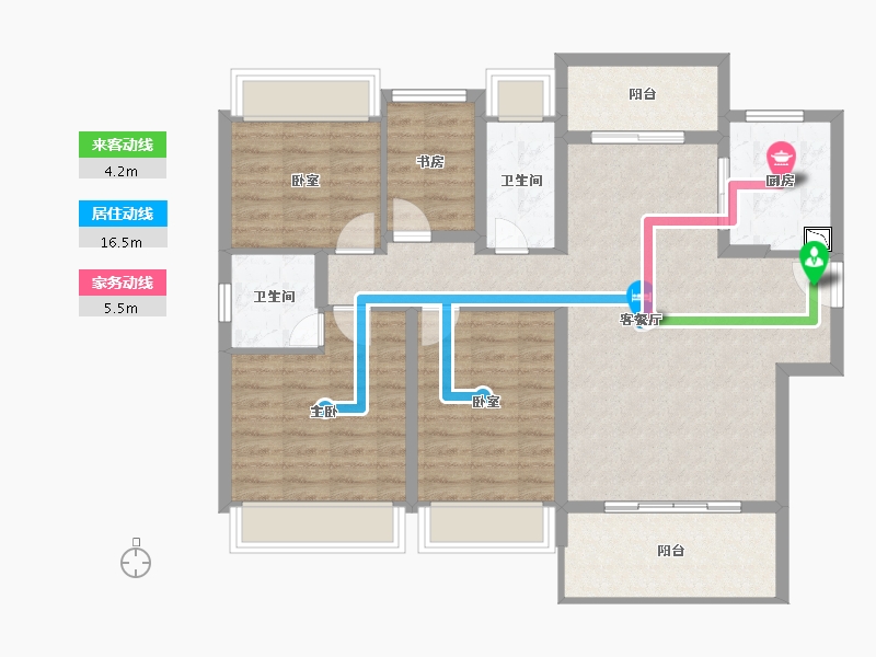 广东省-湛江市-海蓝奥园滨江一号-100.12-户型库-动静线