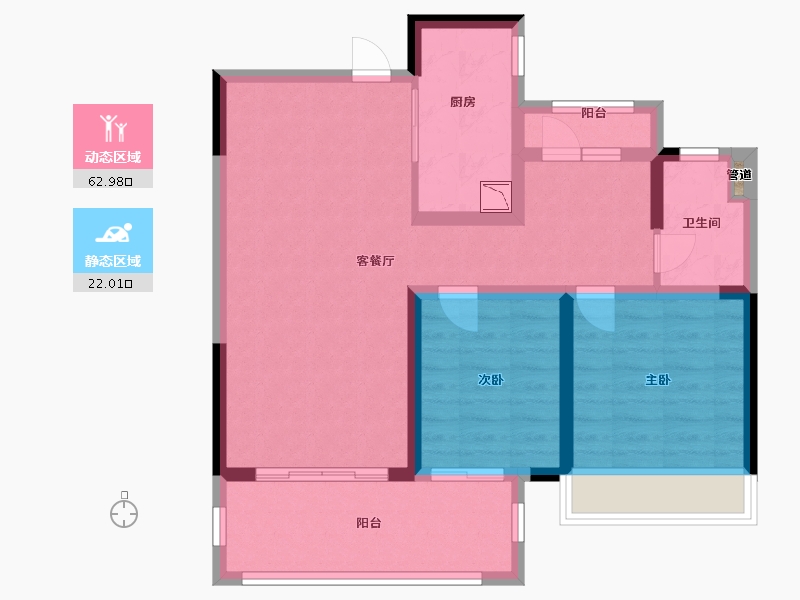 河南省-郑州市-融侨美域-75.20-户型库-动静分区