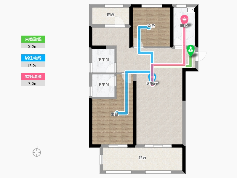 河南省-郑州市-融侨美域-88.01-户型库-动静线