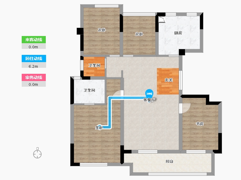 广西壮族自治区-桂林市-金科集美东方-104.27-户型库-动静线