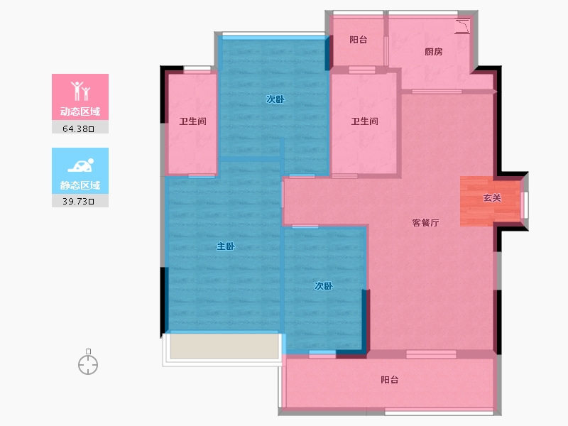 广西壮族自治区-桂林市-和睦家-93.72-户型库-动静分区