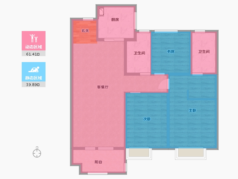 山东省-青岛市-海尔产城创东方学府-91.20-户型库-动静分区