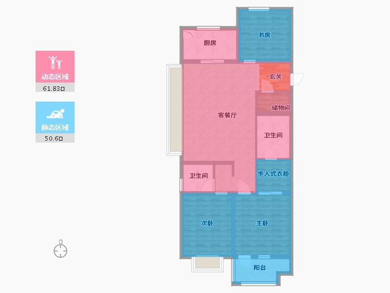 山东省-青岛市-海尔产城创东方学府-100.00-户型库-动静分区