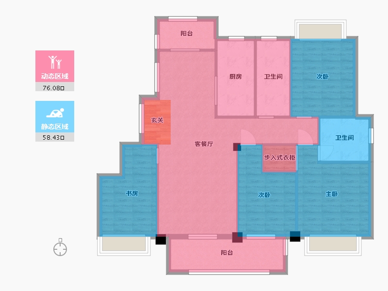 广西壮族自治区-桂林市-文源学府-122.97-户型库-动静分区