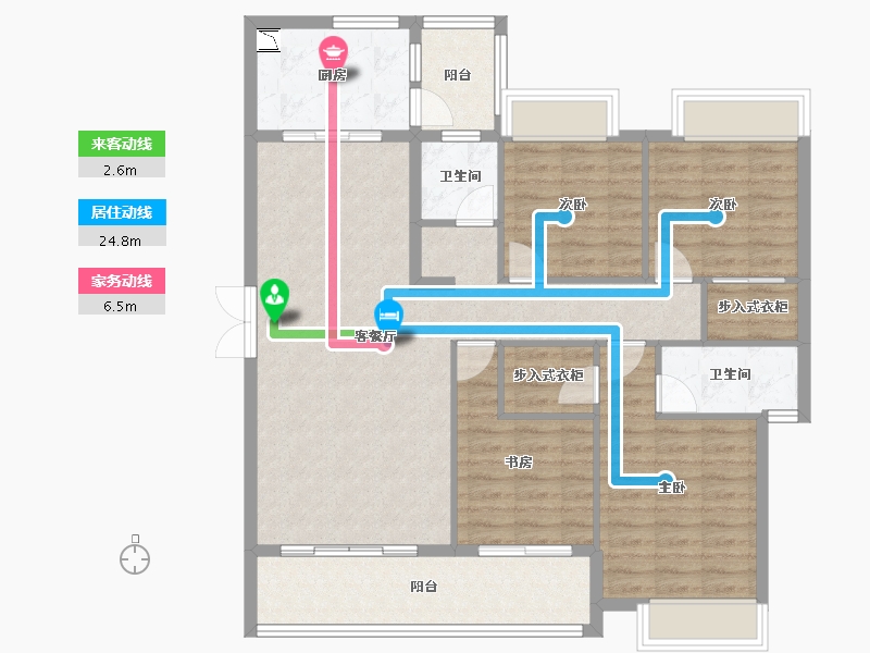 贵州省-毕节市-金街壹号院子-113.26-户型库-动静线