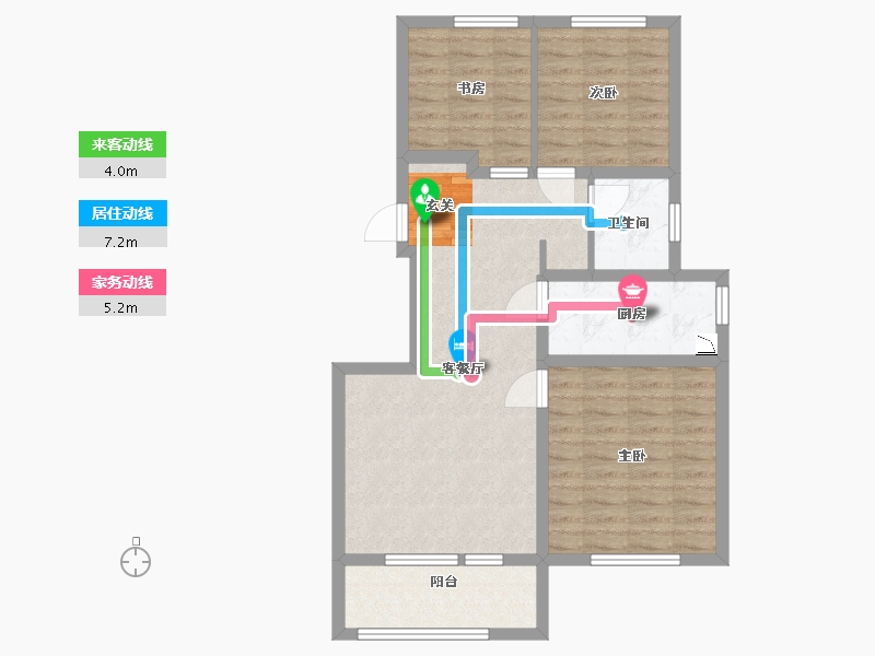 山东省-青岛市-国际健康生态谷-77.60-户型库-动静线