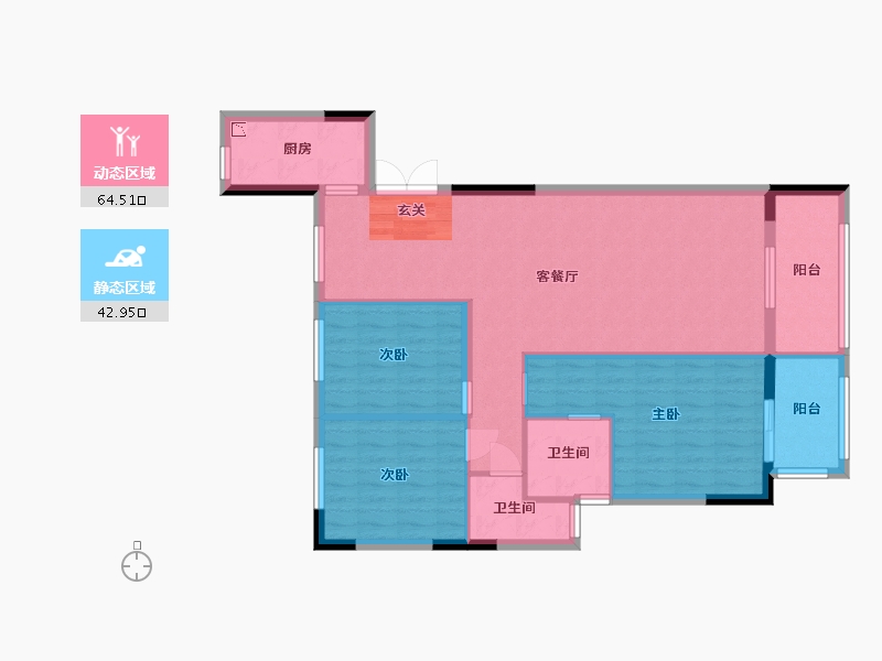 广西壮族自治区-桂林市-文源学府-97.38-户型库-动静分区