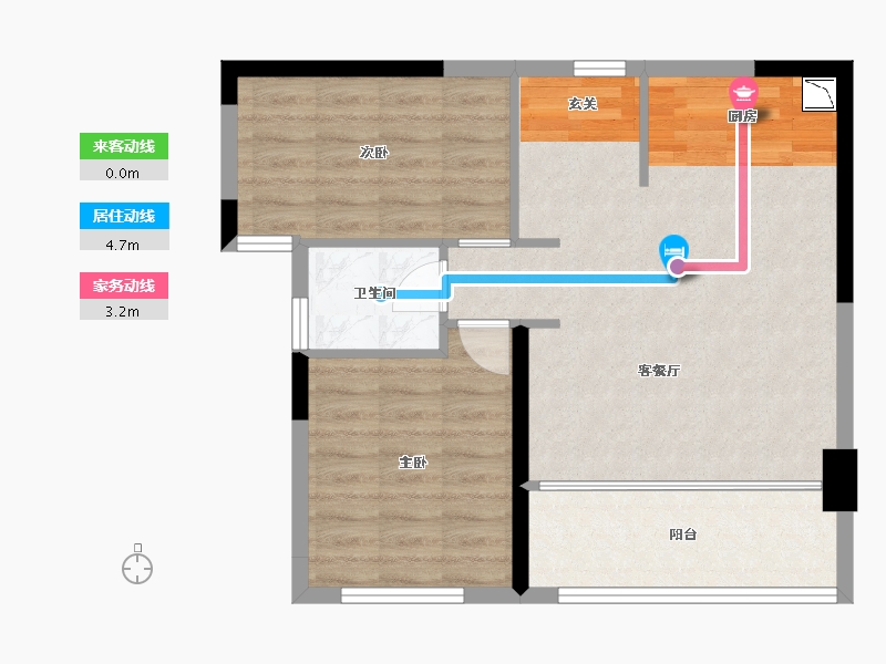 广西壮族自治区-桂林市-和睦家-64.62-户型库-动静线