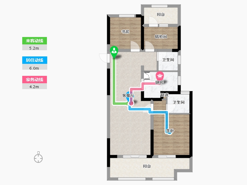 河南省-郑州市-融侨美域-88.00-户型库-动静线