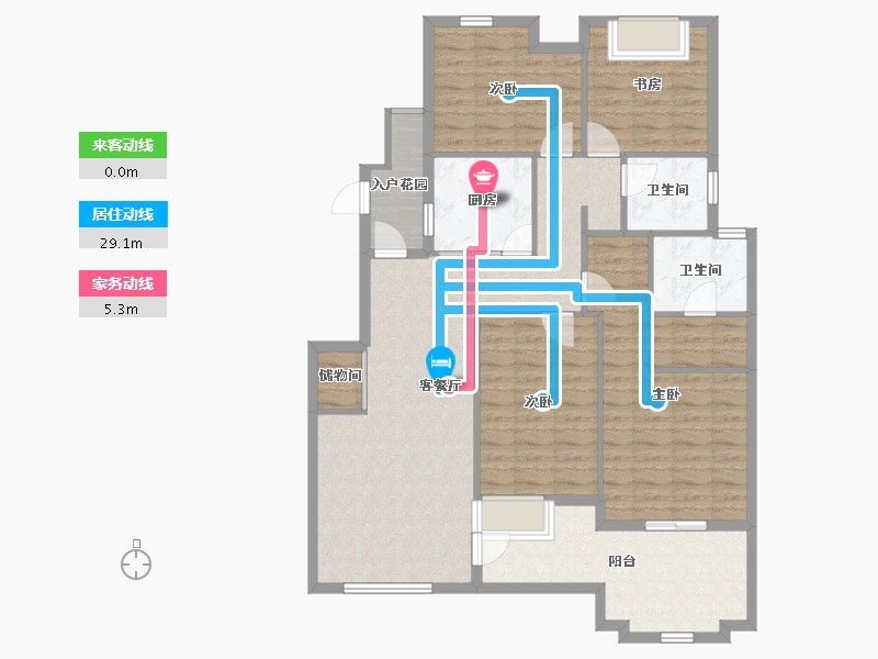 上海-上海市-长城逸府-121.00-户型库-动静线