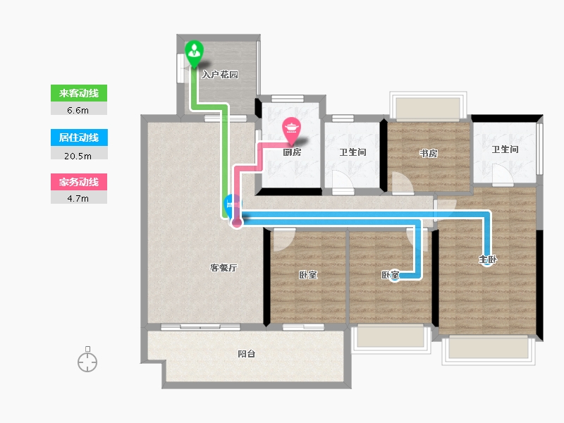 广东省-湛江市-民大蓝海峰境-120.05-户型库-动静线