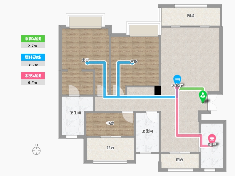 四川省-成都市-都江懿府-105.30-户型库-动静线