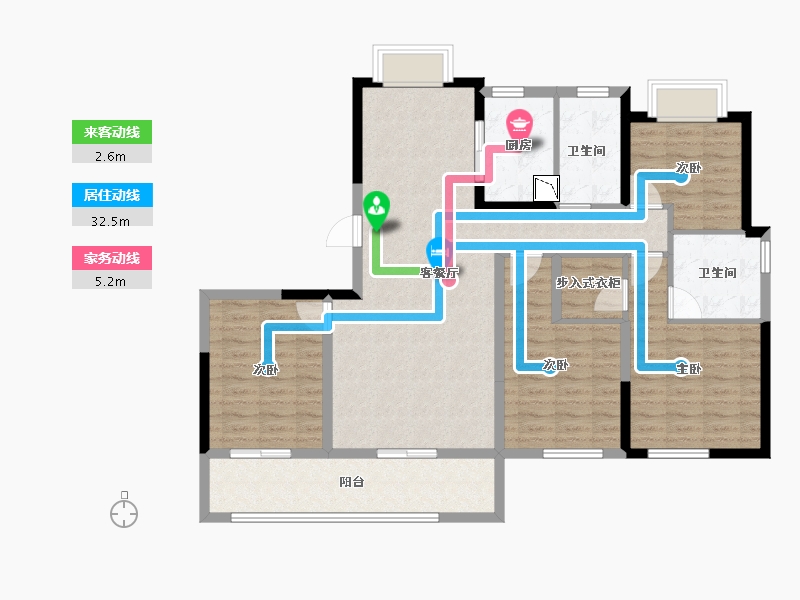 福建省-莆田市-融创-110.28-户型库-动静线