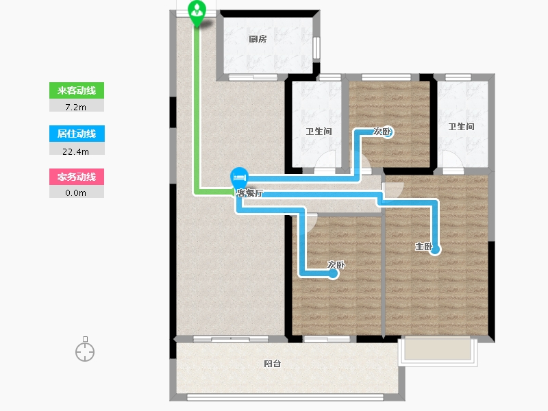 江苏省-常州市-银河湾明苑-120.00-户型库-动静线