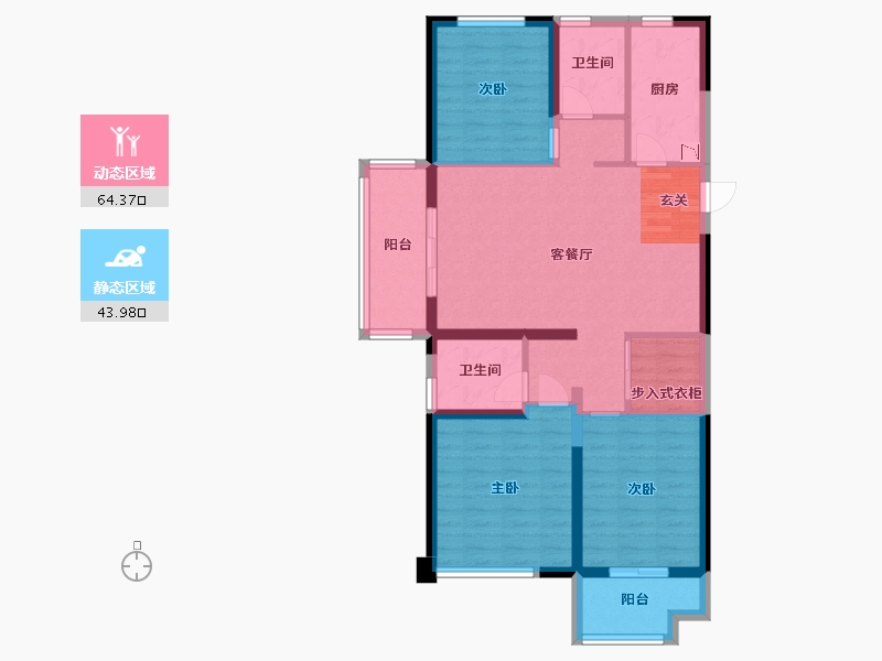 河南省-郑州市-融侨悦城-96.81-户型库-动静分区