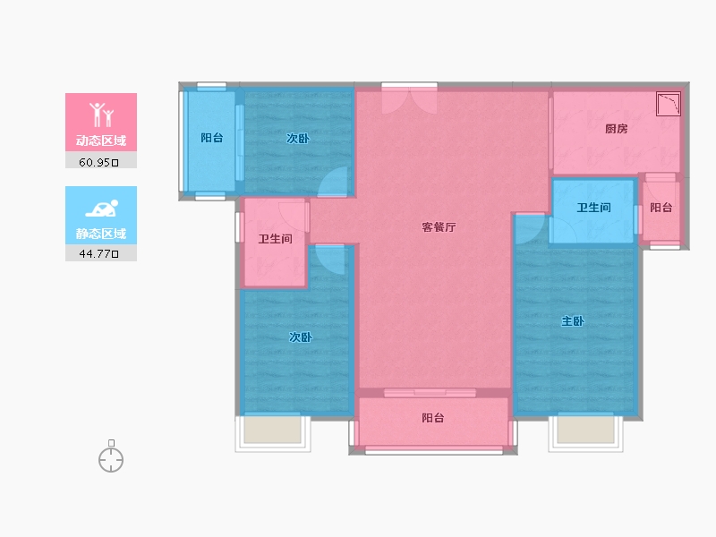 广西壮族自治区-桂林市-粤华-95.73-户型库-动静分区