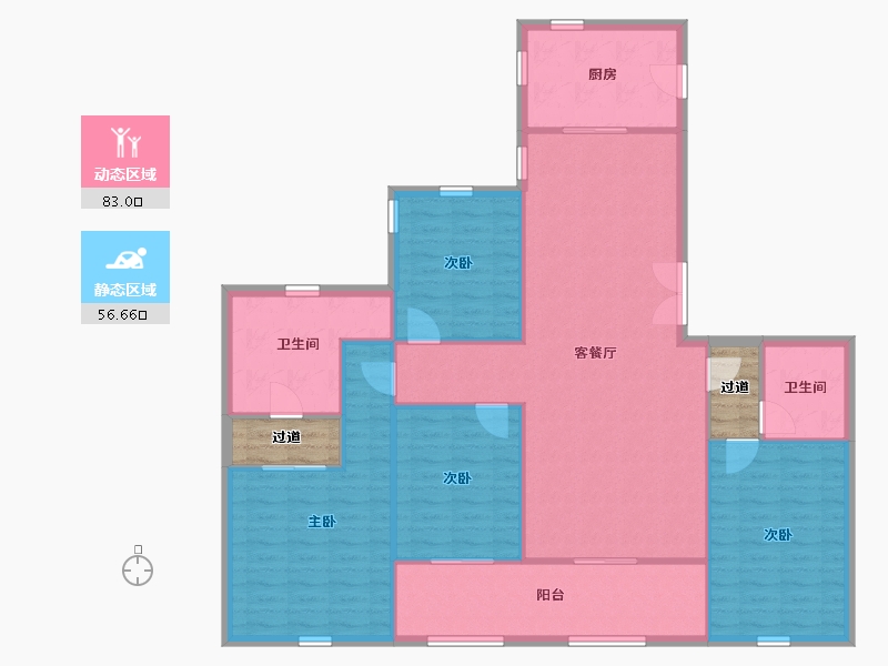 江苏省-南京市-保利天悦-134.62-户型库-动静分区