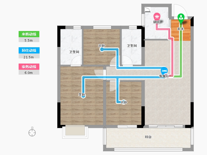 江西省-赣州市-东投金麟府-94.00-户型库-动静线