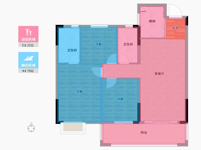 江西省-赣州市-东投金麟府-94.00-户型库-动静分区