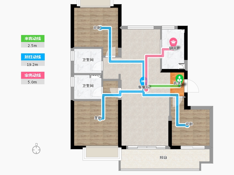 江西省-赣州市-于都碧桂园-88.00-户型库-动静线