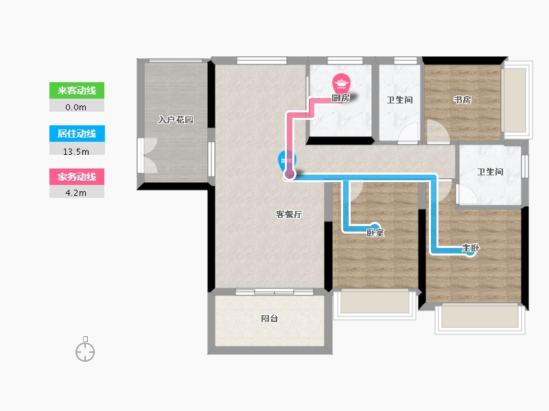 广东省-湛江市-民大蓝海峰境-92.07-户型库-动静线