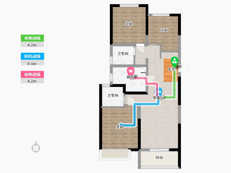 河南省-郑州市-融侨悦城-85.60-户型库-动静线